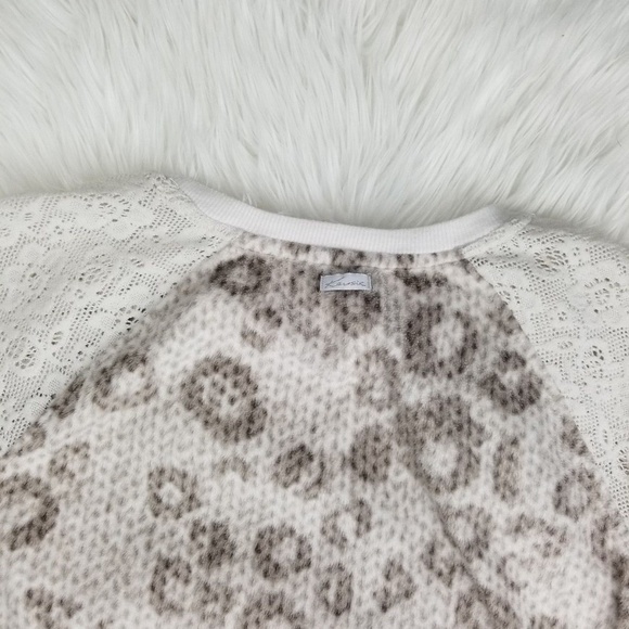 Kensie Nordstrom Women's Print Lace Sweater Small - Picture 6 of 7